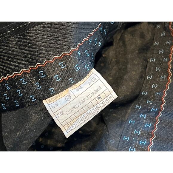 Design Straight Black Chinos Mens 38x27 - Picture 3 of 4